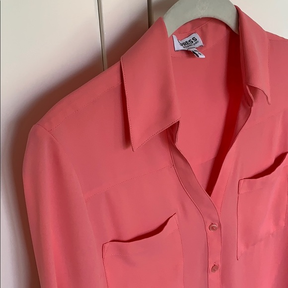 Express Button Down Blouse - Picture 3 of 6